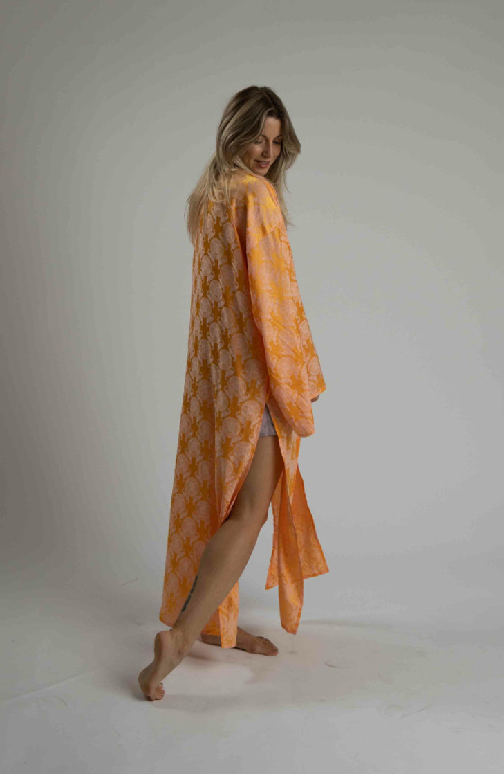 Unisex Imperial Long Kimono (Sunrise)