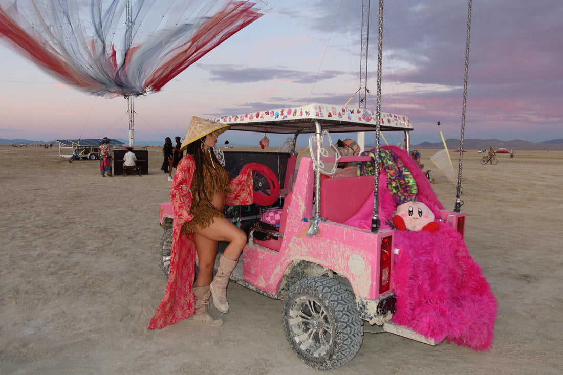 Unisex Imperial Long Kimono (Gilded Fuchsia)