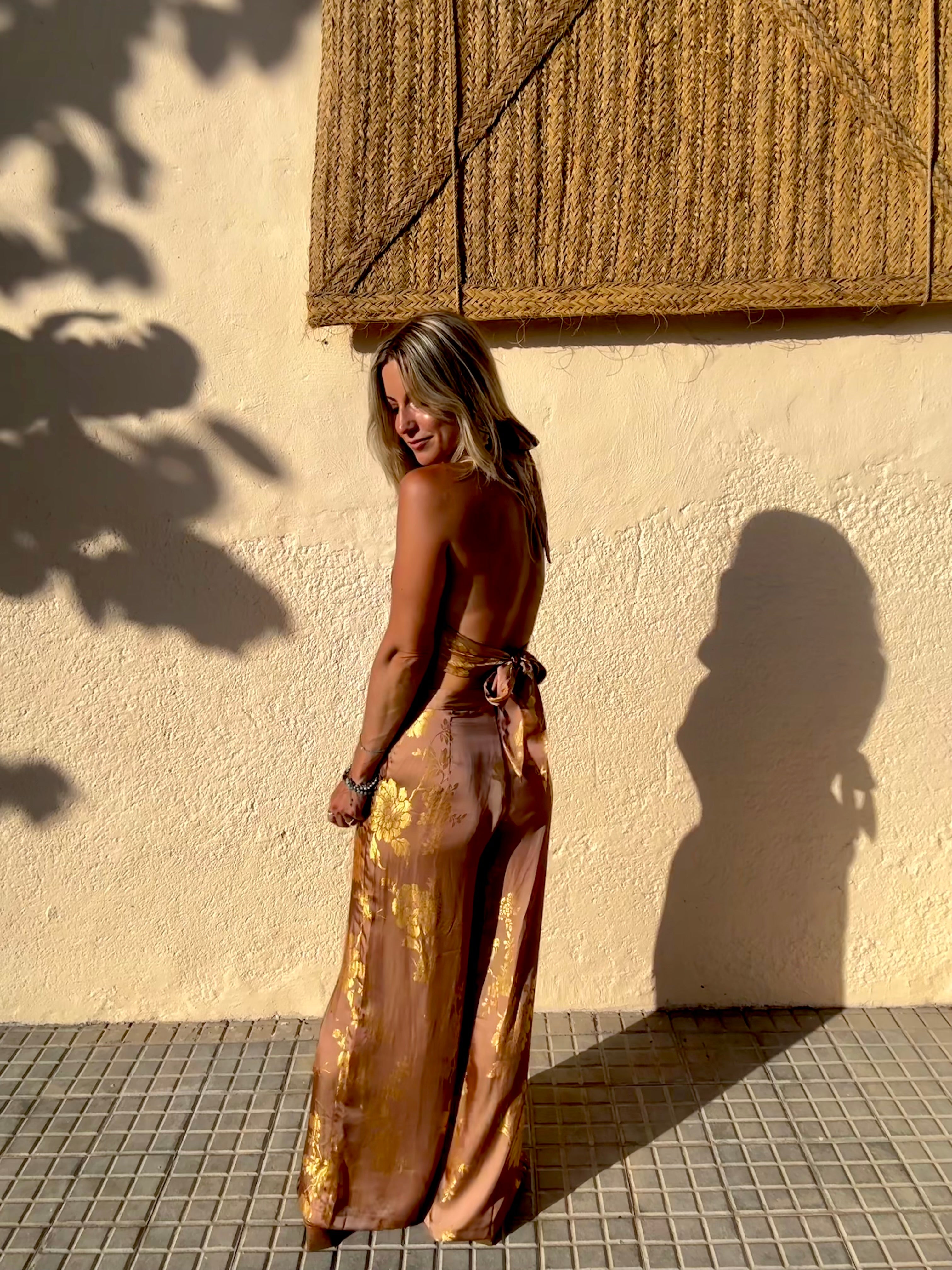 Shanghai Silk Set in Desert Flower Print