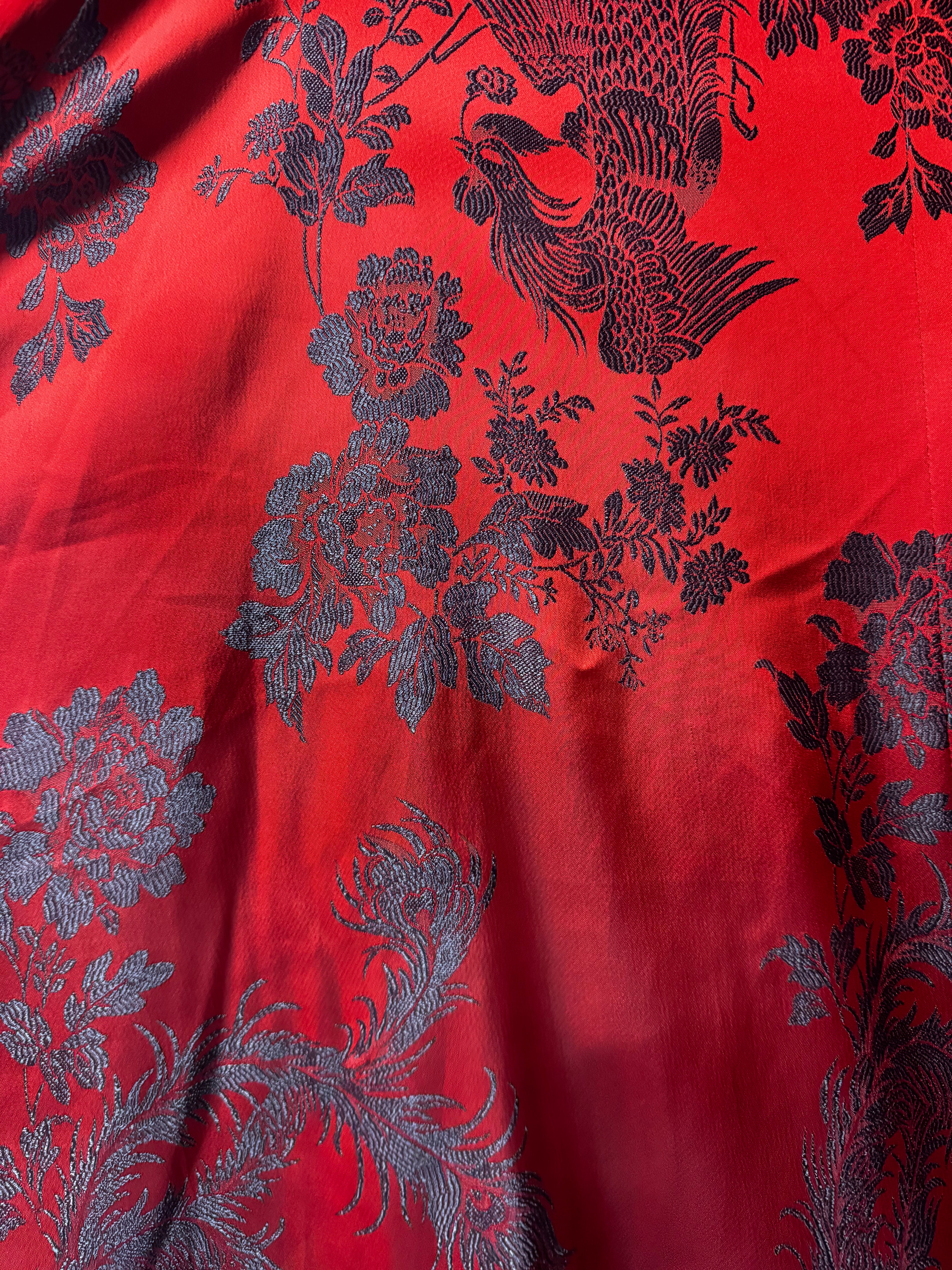 Monte Carlo Cowl Neck Maxi in Crimson Nightingale