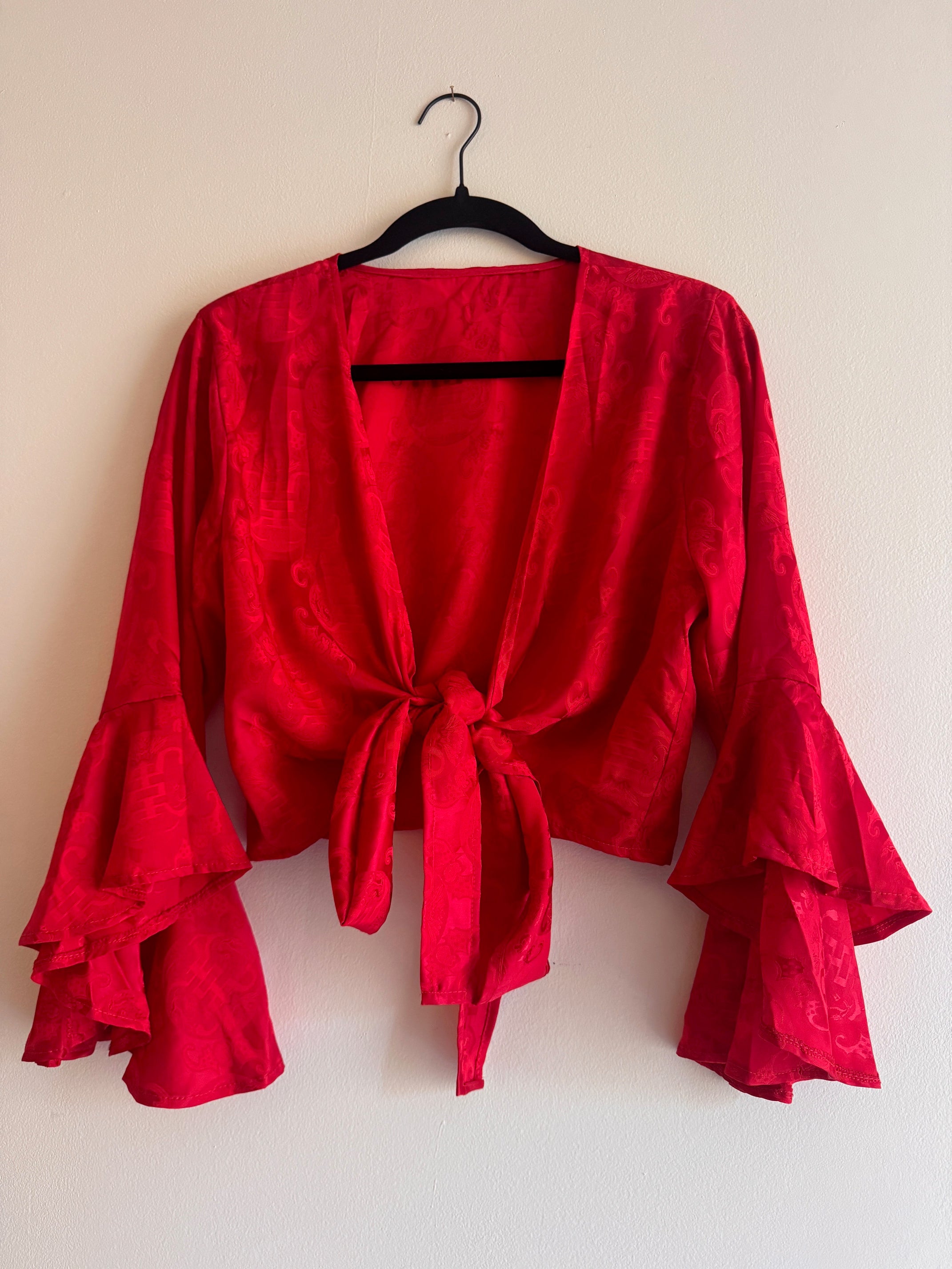Barcelona Silk Set in Imperial Royal Red